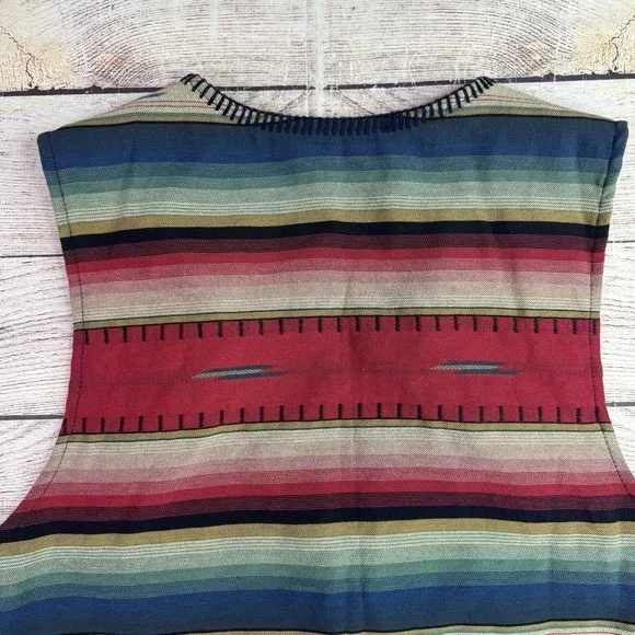 Vintage‎ RoughRider Circle T Vest Womens M/L SouthWestern Striped Concho Button - Picture 14 of 16